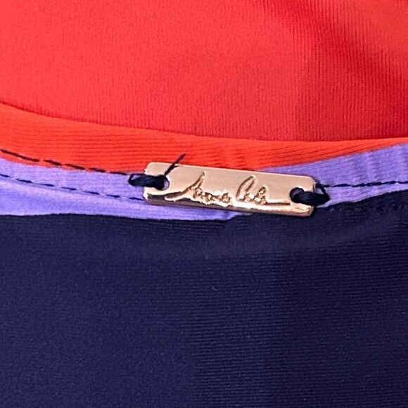 Anne Cole Ring Strap Multicolor Striped One Piece Swimsuit - Sz 12 NWT - Picture 8 of 11